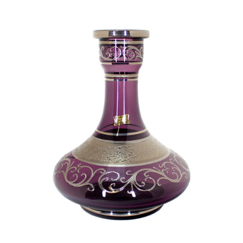 EGERMANN Hookah Bottle - Rayie Purple Platinum